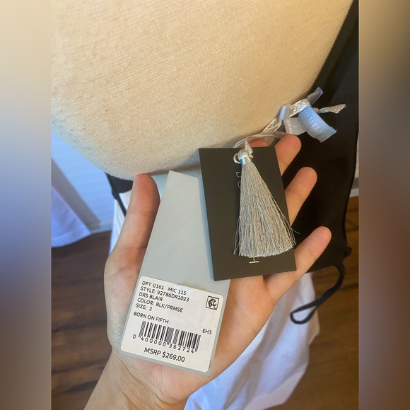 Antonio Melani Born on Fifth Blair One Shoulder Velvet Sleeve Taffeta Dress - Picture 11 of 14